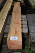 Two lengths of cedar - 8½" x 4" x 57"-91"
