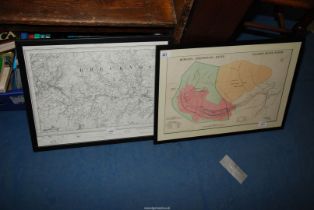 A map of ' Talybont water scheme' and a map of 'Brecon'.