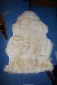 A Sheepskin rug.