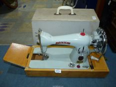 A vintage Janome 'Novum' sewing machine.