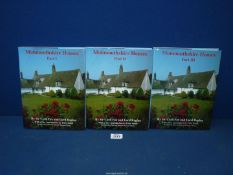 Three volumes of Fox & Raglan Monmouthshire Houses.