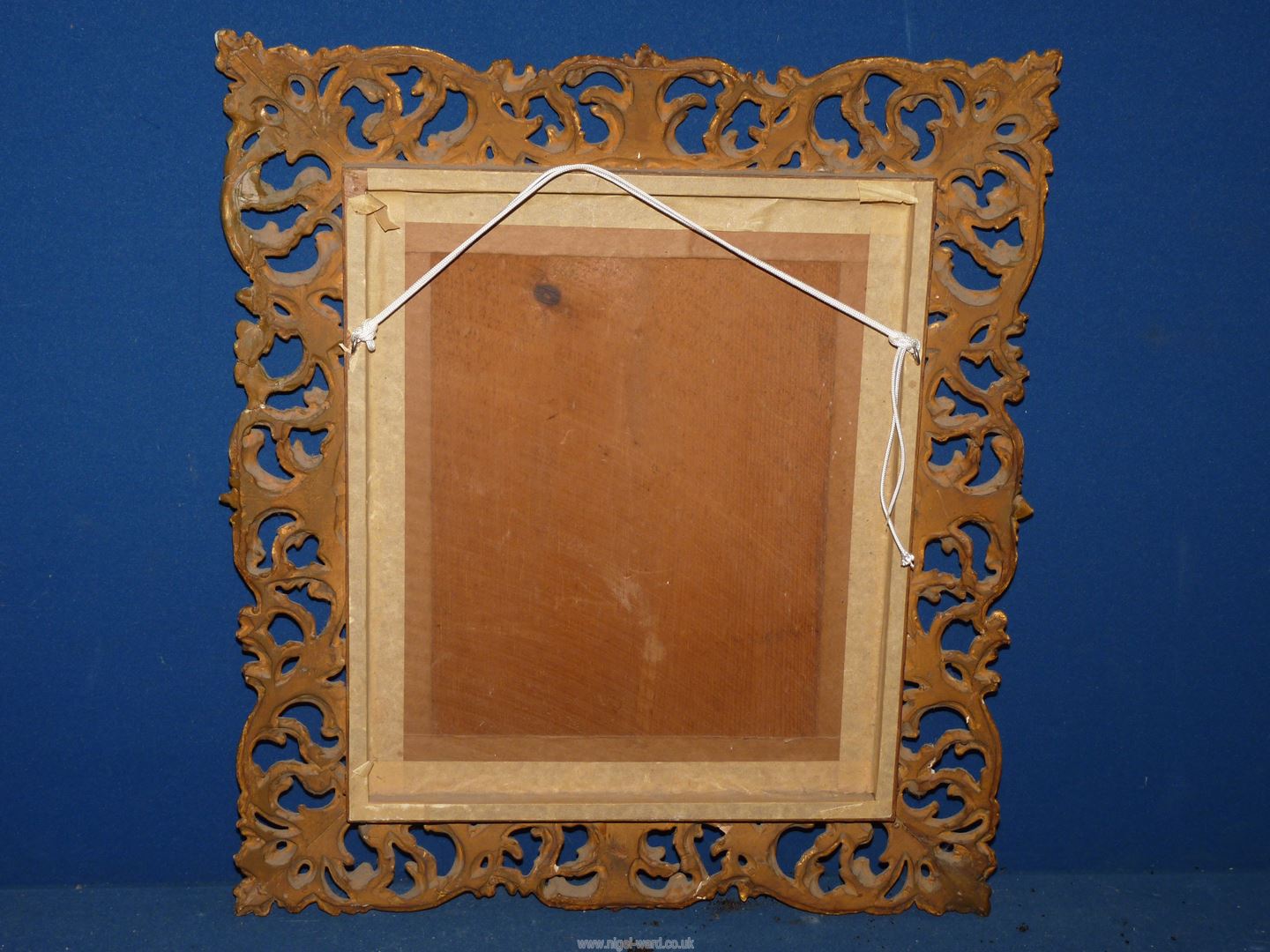 A late 18th century rare Florentine gesso frame gilt mirror with beaded decoration, - Image 8 of 12