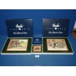 Two boxes of James Herriot series place mats, six in each box,