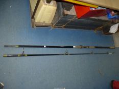 A Daiwa 'Paul Kerry Supercast' two section sea fishing rod, 12' long.