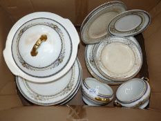 A quantity of Wedgwood 'Derwent' dinnerware including sauce tureen, dinner and side plates,