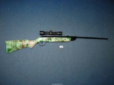 A Chinese air rifle in camouflage colours 5.5 mm/.22 calibre, serial No.