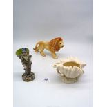 An interesting 19th century ceramic model of a tramp figure in high glaze,