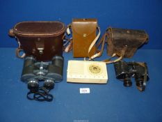 A leather cased Tourist Dynatron Radio,