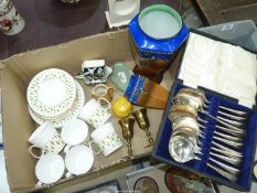A quantity of miscellaneous china including Greenway design part coffee set by John Russell (no