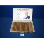 A box of thirty-four 'King Edward Panetela Delux cigars, Jno. H. Swisher & Son Inc.