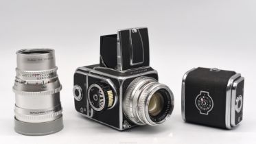 A 1958 Hasselblad 500C Medium Format Chrome SLR Camera outfit, Body No.