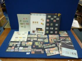 A quantity of British Commonwealth stock cards and sheets of stamps ( Queen Victoria to Queen