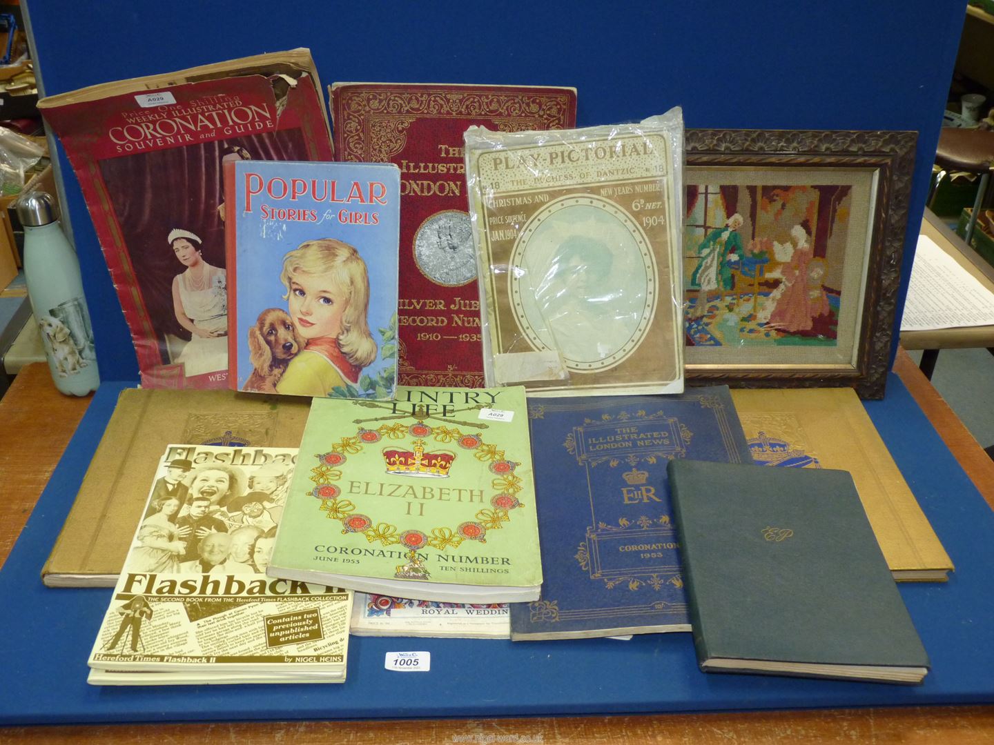 A quantity of 'Illustrated London News', Coronation souvenir books, copy of 'Play-Pictorial' 1904,