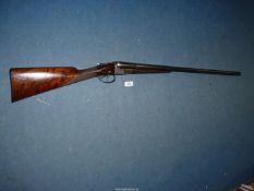 A 12 bore box-lock double barrelled, double trigger side by side shotgun by W.