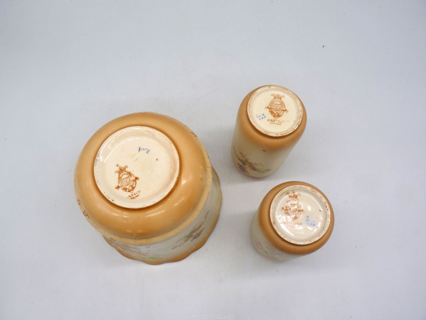 A small quantity of china to include a pair of Wood & Sons 'Kang-Hi' spill vases, - Image 3 of 8