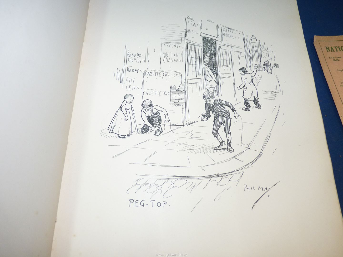 A folder containing World War I & II cartoon sketches etc. - Image 4 of 6