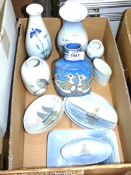 A quantity of Danish china including Royal Copenhagen, B & G,