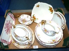 A large quantity of Cluny dinnerware to include, plates, sauce boat, meat plates, etc.