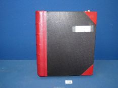 A leather covered stamp album of British Commonwealth Africa stamps N-Z.