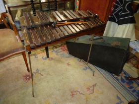 A Besson London 32 note refurbished Xylophone with case.