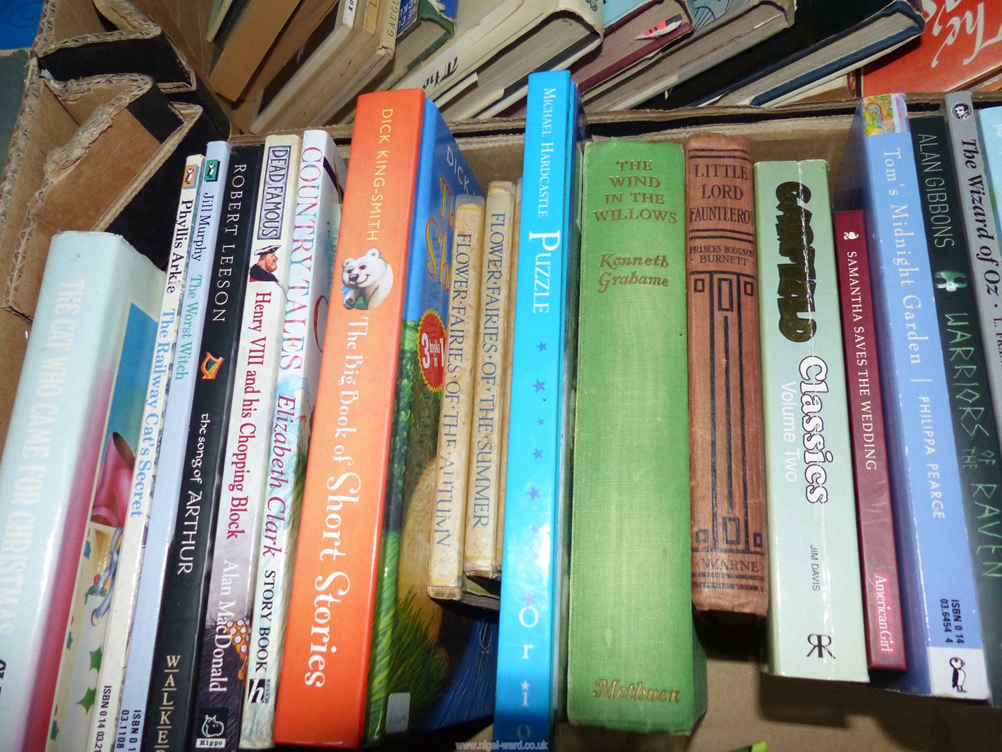 Two boxes of vintage/modern children's books including antique "Wind in the Willows", "Sooty'', - Image 2 of 6