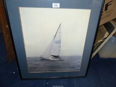 A signed picture of Yacht at Earoa Creek '86.