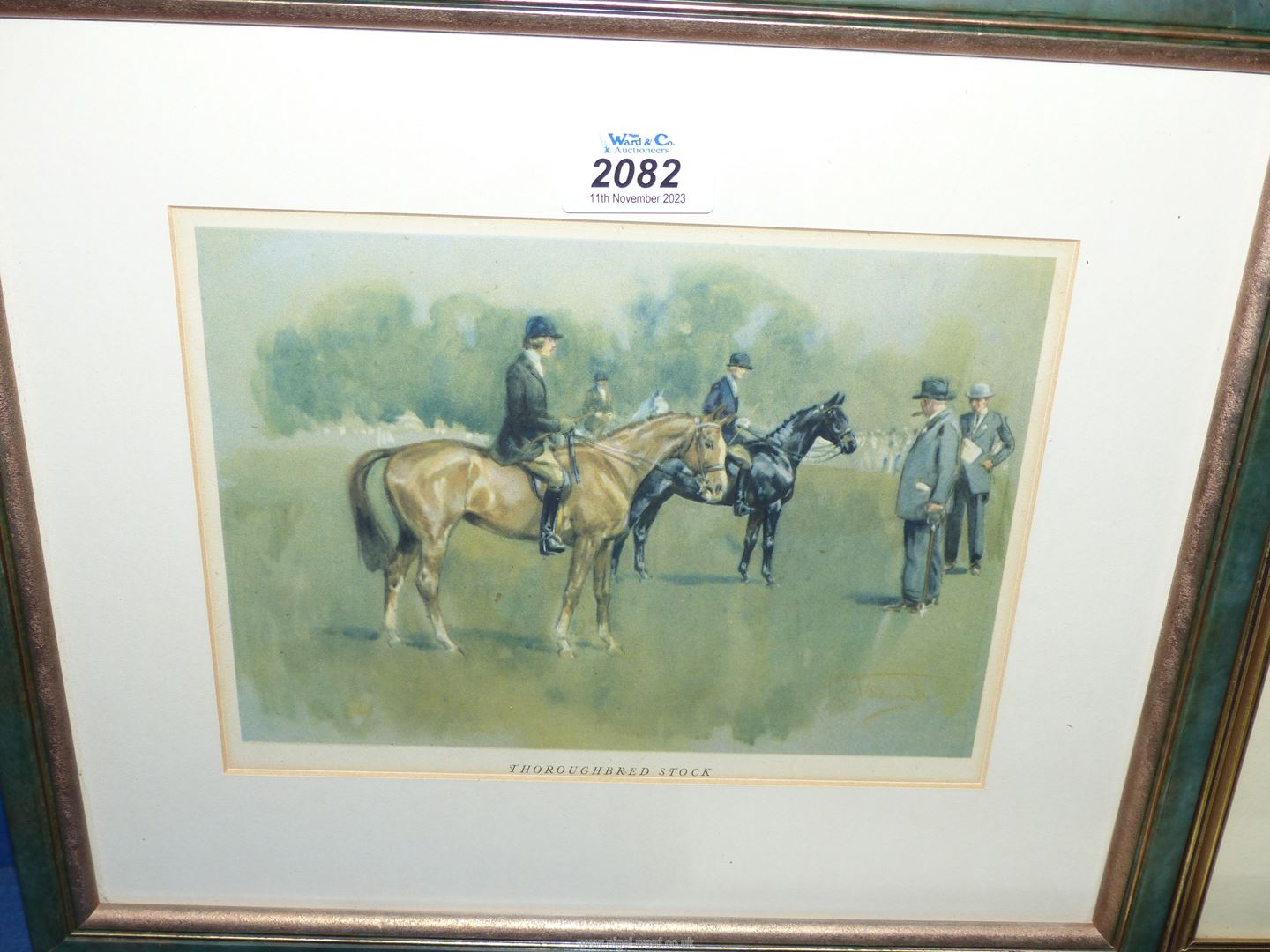 Three Prints by Lionel Edwards; Thoroughbred Stock, Arab and Welsh Mountain Ponies. - Image 2 of 4