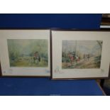 Two framed and mounted Ros Goody limited edition Prints "The Belvoir - Barkestone Wood" and Mrs