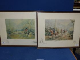 Two framed and mounted Ros Goody limited edition Prints "The Belvoir - Barkestone Wood" and Mrs