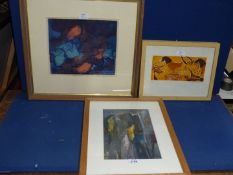 Two Prints, one by Judith Davies, limited edition 2012 and the other by Verena Vickers 1979, 5/8,