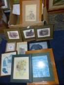 A quantity of Prints to include Van Gough "Sunflowers", Egon Schiele, Hereford, The Artic Kingdom,