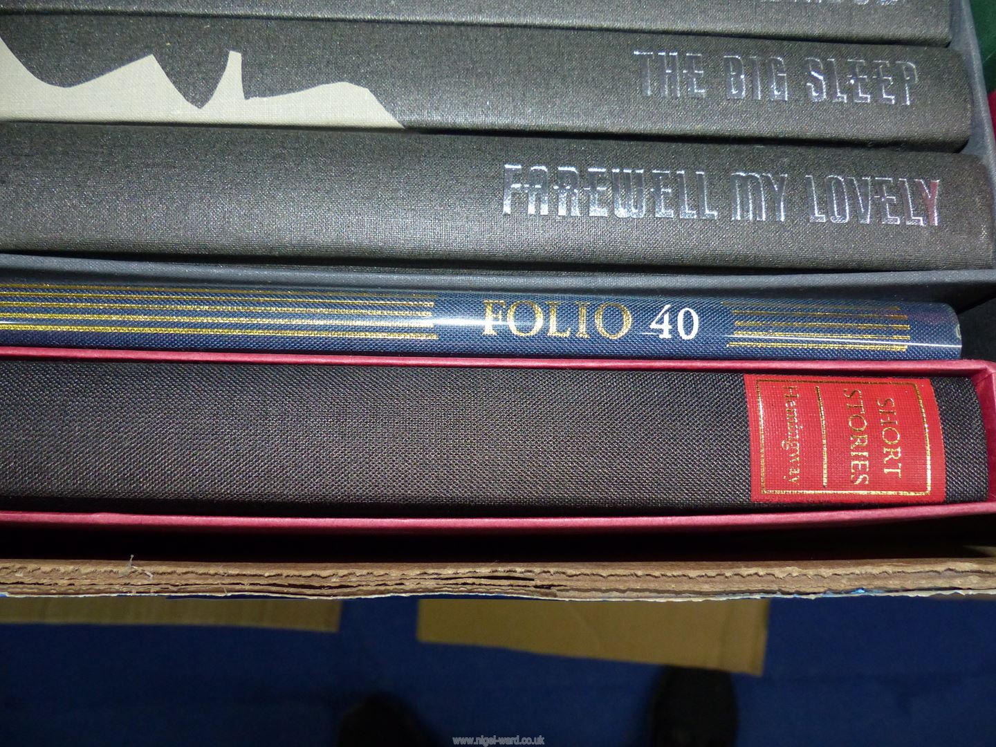 A box of Folio Society Books to include; The Diary of a Nobody, Undertones of War, - Image 7 of 9