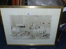 A Hans Falk limited edition print 'Vivre le Cirque', no. 364/400, notations on reverse, 24" x 19".