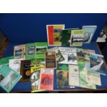 A box of Herefordshire related books, Hereford Official Guide,