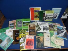 A box of Herefordshire related books, Hereford Official Guide,