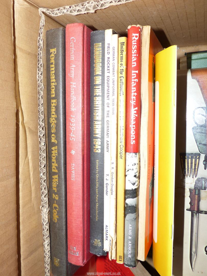 A box of books to include; Military Fire Arms, Essential Militaria, - Image 2 of 4