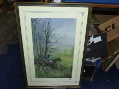 A framed and mounted Chelsea Green limited edition print, 51/495 "His Grace the Duke of Beaufort".