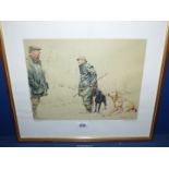 A framed and mounted Ros Goody limited edition Print titled " Did You Get It", 25/850,