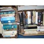 Two boxes of hardback novels to include;