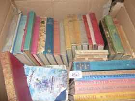 A box of books to include; Peter Pan & Wendy by J.M. Barrie and Violet Needham novels.