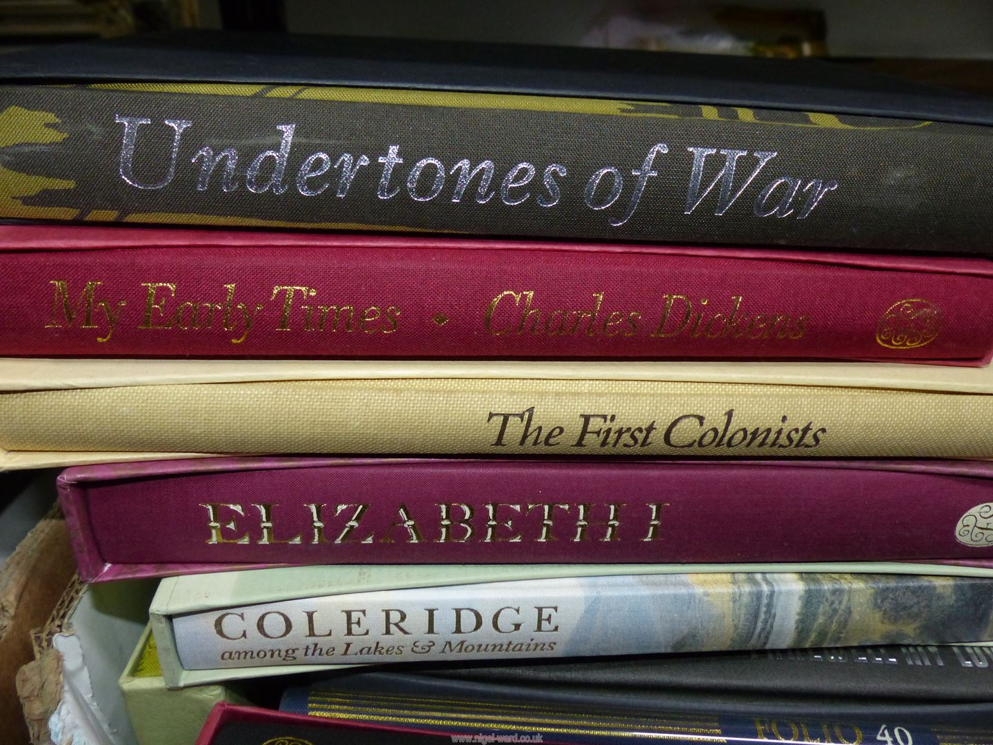A box of Folio Society Books to include; The Diary of a Nobody, Undertones of War, - Image 9 of 9