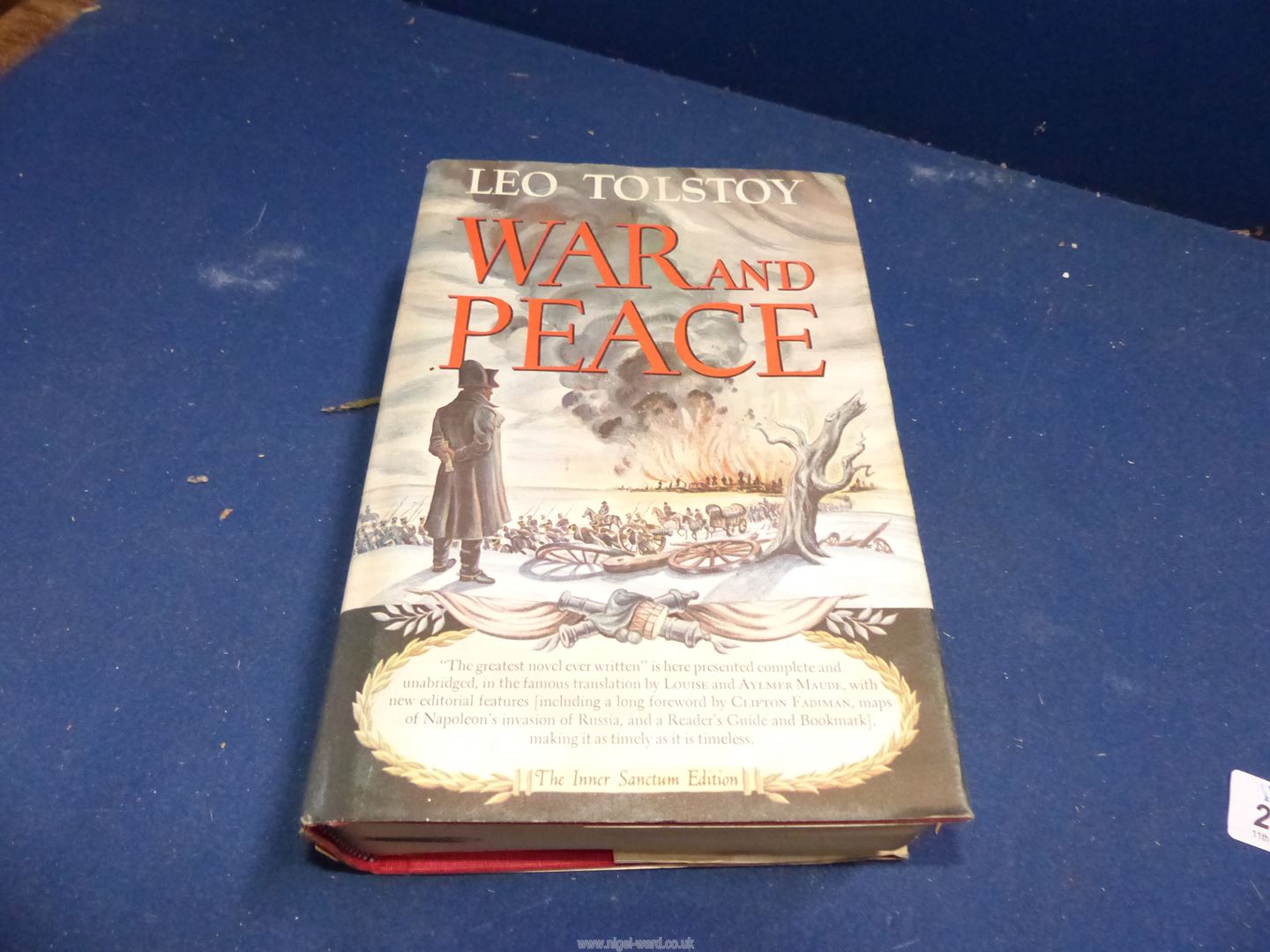 A 1970 Simon and Schuster New York copy of War and Peace by Leo Tolstoy, - Image 2 of 6