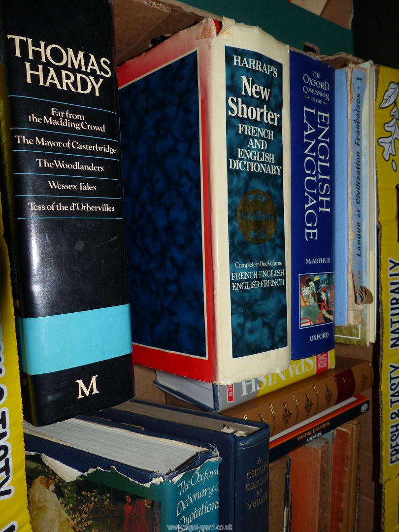 Two boxes of assorted Literature/language books including compendiums of rose/poems, - Image 3 of 7