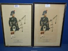 Two military Prints; 1856 The Royal Highland Regiment (Black Watch).