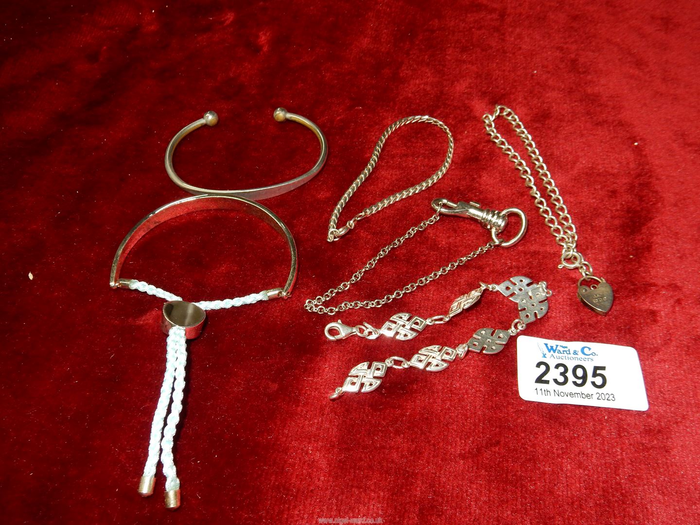 A quantity of silver bracelets etc. - Image 2 of 2
