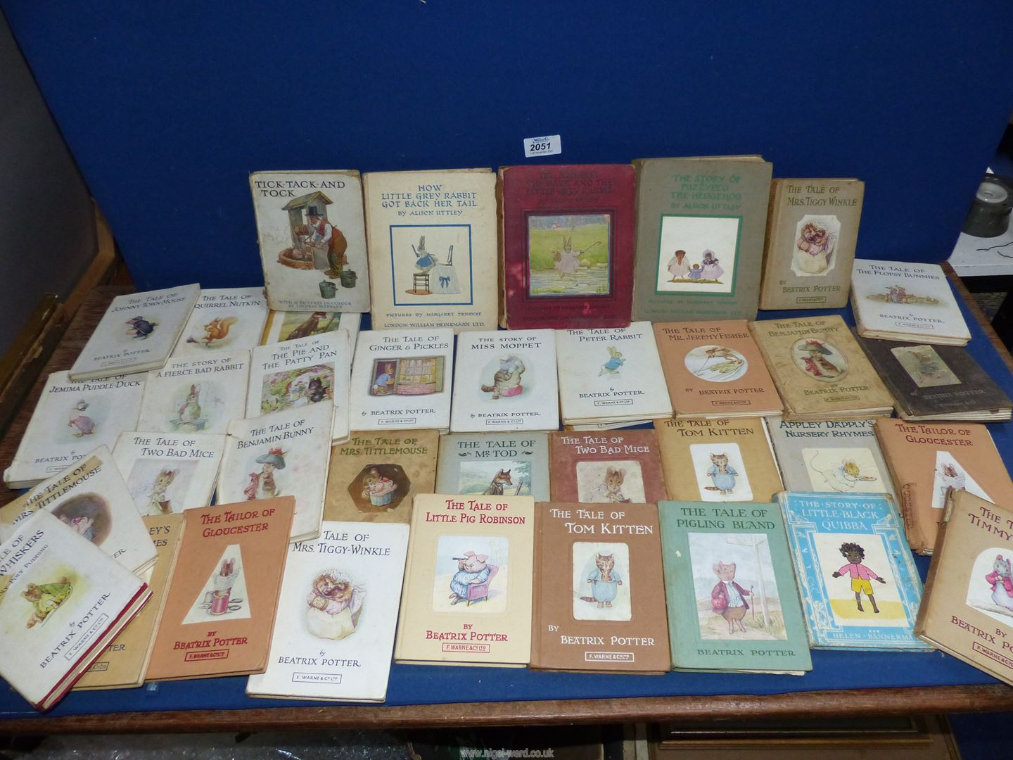 A large quantity of Beatrix Potter books to include; The Tale of Tom Kitten,