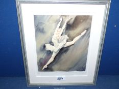 A 'ballet' Watercolour, indistinctly signed and dated 2006.