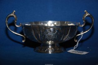 A Silver two handled bowl, 1977 Silver Jubilee limited edition no.