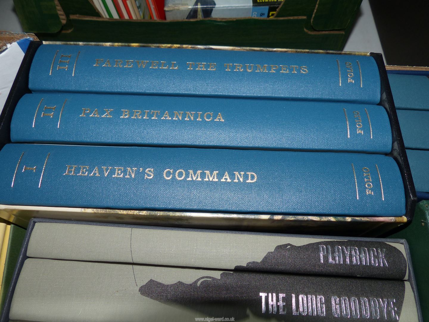 A box of Folio Society Books to include; The Diary of a Nobody, Undertones of War, - Image 2 of 9