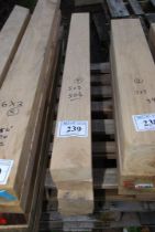 Four pieces of Oak - 5" x 3" x 50½" long.